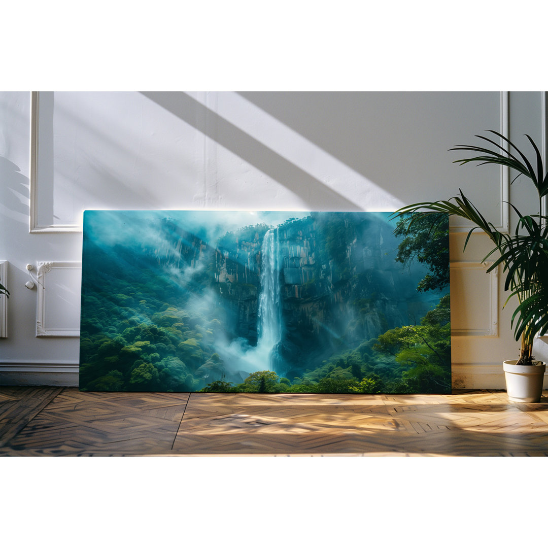 Gerahmtes Bild auf Leinwand 120x60 cm Natur