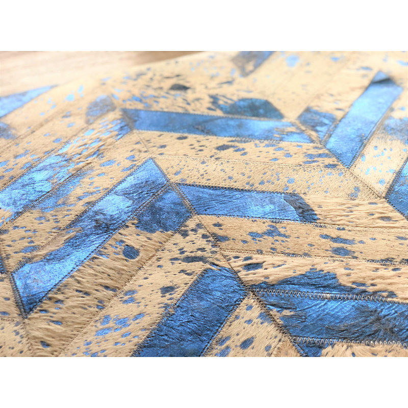 Mckinney Chevron Cowhide 120cm X 180cm Area Rug