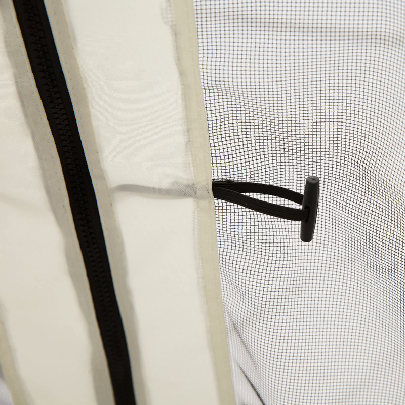 Ayriel Dakota Fields Beige Fabric Screen for Gazebo