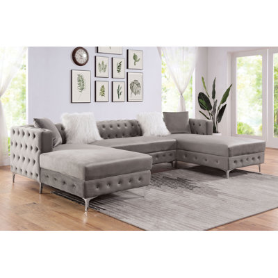 Ciabattoni Upholstered U-Shaped Sectional Symmetrical