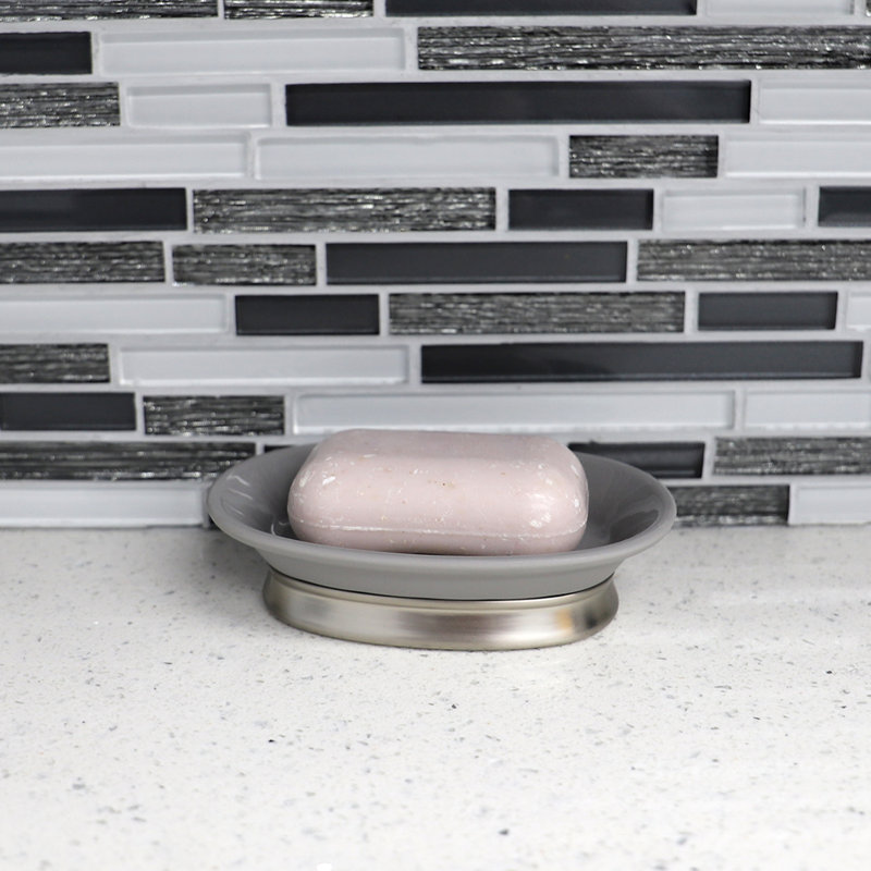 Rosina Soap Dish, Gray