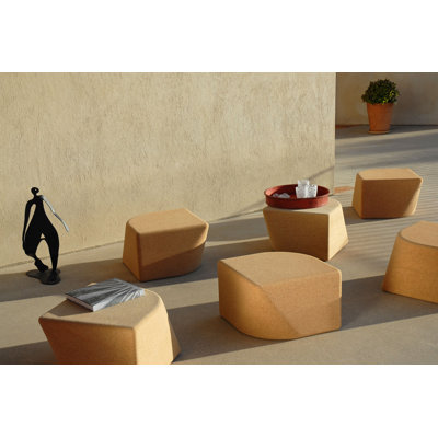 Efrat Outdoor Ottoman with Sunbrella® Cushion