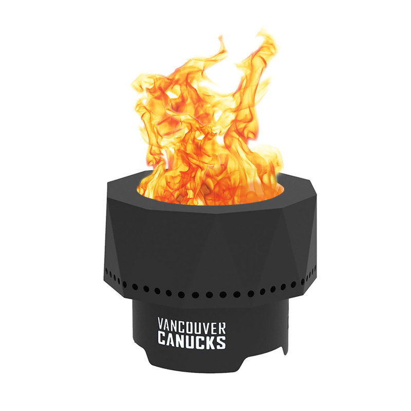Steel Wood Burning Fire Pit, Vancouver Canucks