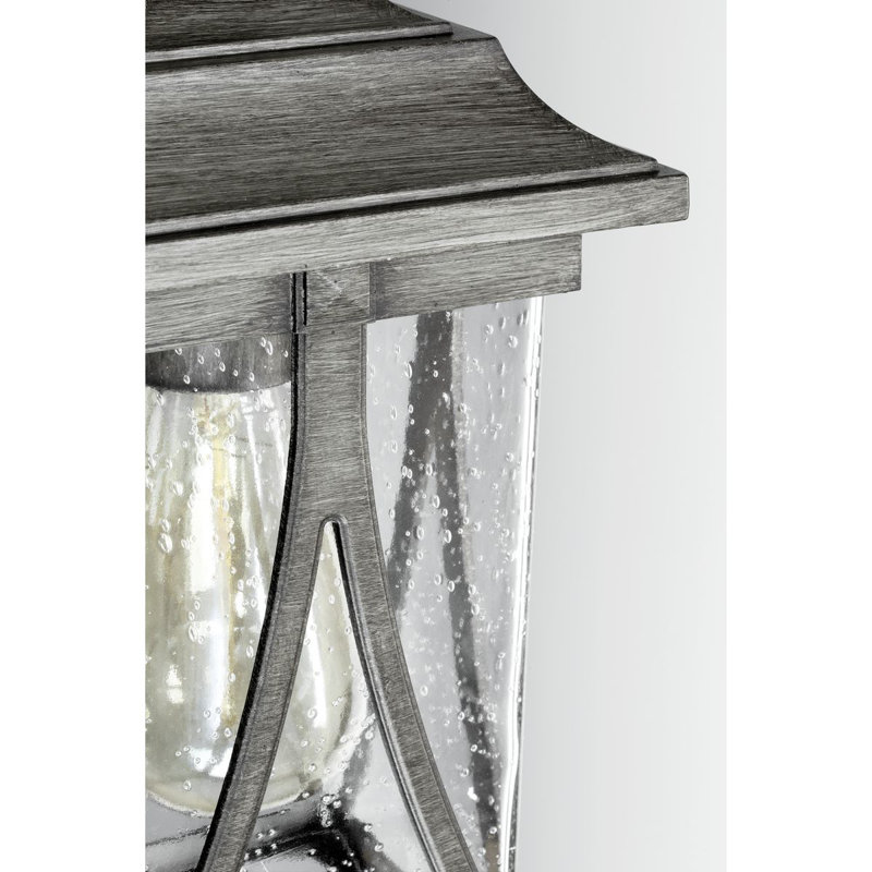 Lanterne suspendue d'extérieur 1 lumière H 15,25 po Seagraves, Graphite