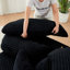 Méridienne à assise unique de 53 pouces à sensation cocooning moderne, canapé modulaire au design enveloppant élégant, canapé «Lazy & Cozy» Vibe, convient à divers cas d'utilisation