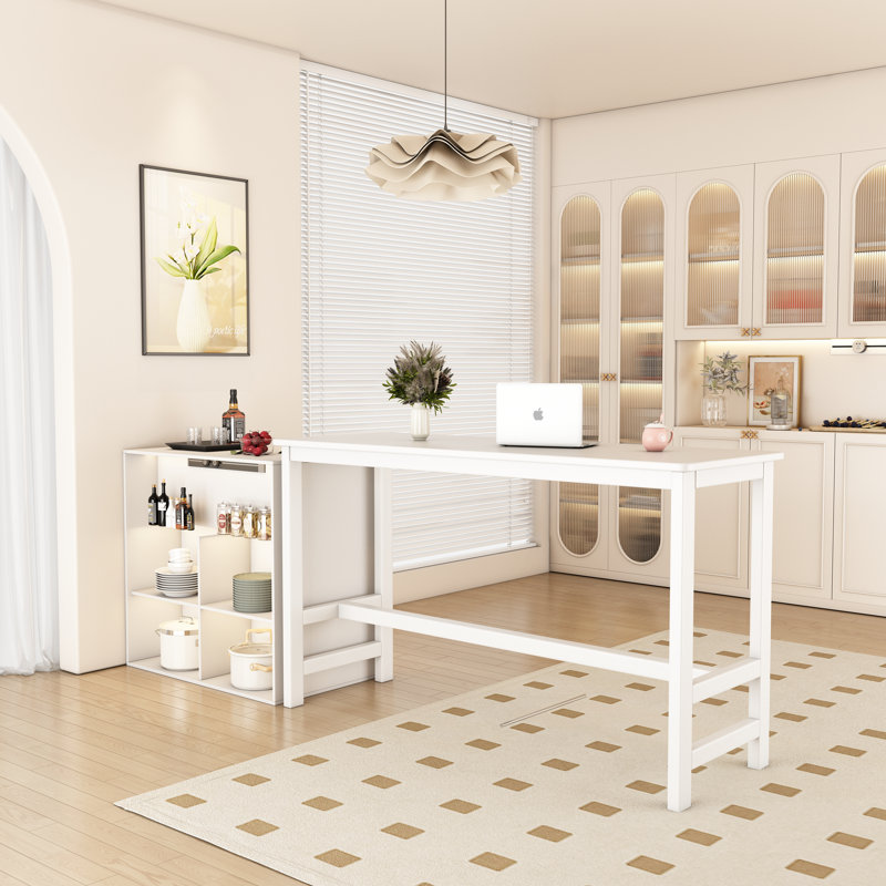 Comptoir de cuisine 70,9 po Carrozz, Blanc