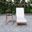 Table basse 18,9 pouces en grain de bois en aluminium léger