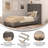 Upholstered Platform Bed with Wingback Headboard, Mattress Foundation with Slatted Supports-210624548-210624987