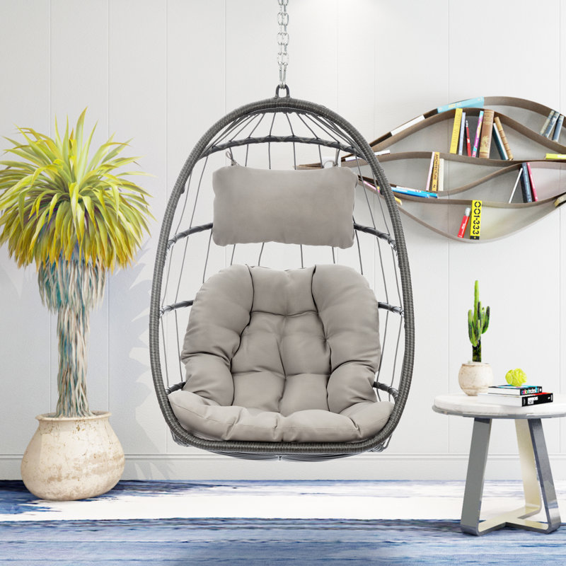 Balancelle en osier durable en aluminium parfaite pour la détente intérieure et extérieure
