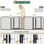 Panel Metal Exercise Pen With Door-124571610