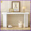 Table basse moderne en MDF peu encombrant avec pieds en L, facile à assembler pour le vestibule-614178873