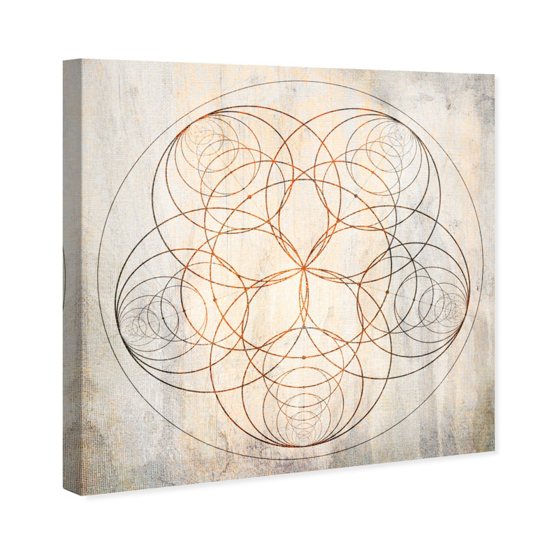 Geometria Sa Geometric - impression, Toile tendue, H 30 po x l 30 po