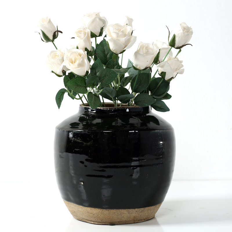 Kempinski Ceramic Planter, 8" H x 8" W x 8" D