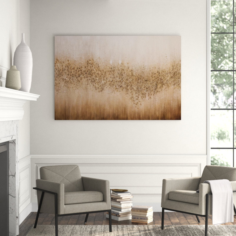 Golden Ridge Print by Beverly Fuller, Glass Coat