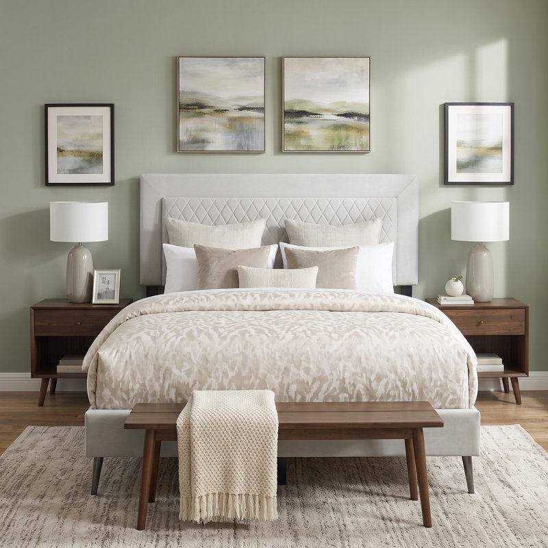 Upholstered Standard Bed, Queen