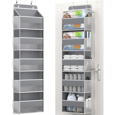 Over The Door Storage Organizer, RV Bathroom Organizer, Over The Door Organizer Camper Storage And Organization, 5 Shelf Hanging Over Door Organizer F