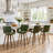 Modern Upholstered Swivel Counter Height Bar Stool-790832280