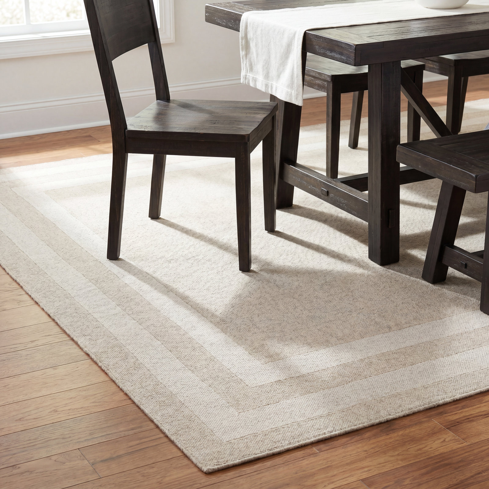 Pierson Oatmeal Beige Hand-Tufted Oriental Rug, Rectangle 12' x 15'