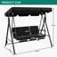 3 Person Porch Swing with Canopy