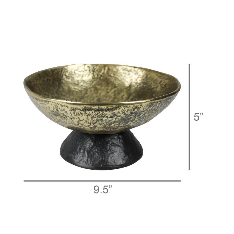 Isola Bowl, Brass & Black