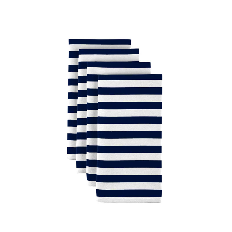 Stripes 18" Napkins, Navy