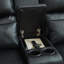Causeuse inclinable manuelle avec console centrale et porte-gobelets pour le salon-105533099
