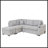 L Shape Couch,Sleeper Sofa Bed,Pull Out Sofa With Storage Ottoman And Two Pillows-293606341