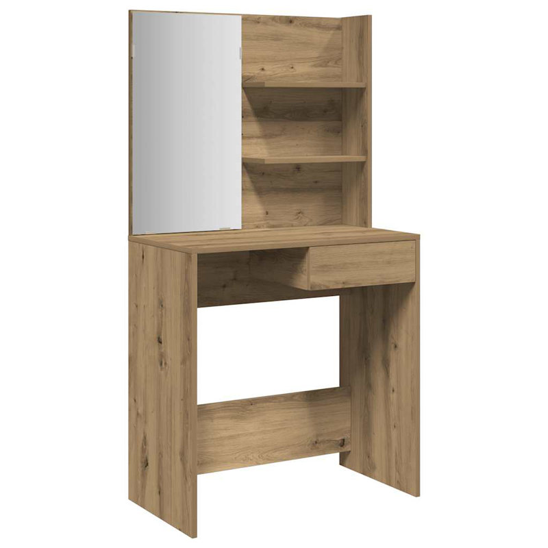 Jocey Dressing Table with Mirror, Grey Sonoma