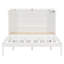 Grand lit escamotable mural avec tiroir et un ensemble de prises et de ports USB, blanc (ancien sku: LP000400AAK)-972673664