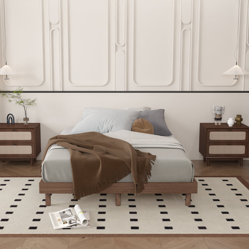 Aalst Open-Frame Bed, Full, Walnut
