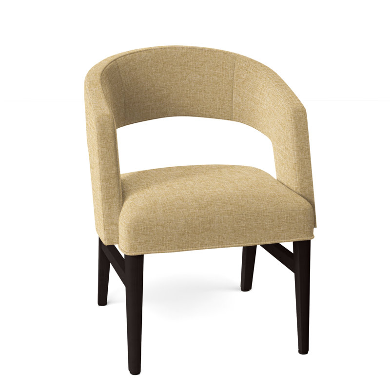 Chaise avec accoudoirs Bryant, Espresso, 3162 Paille
