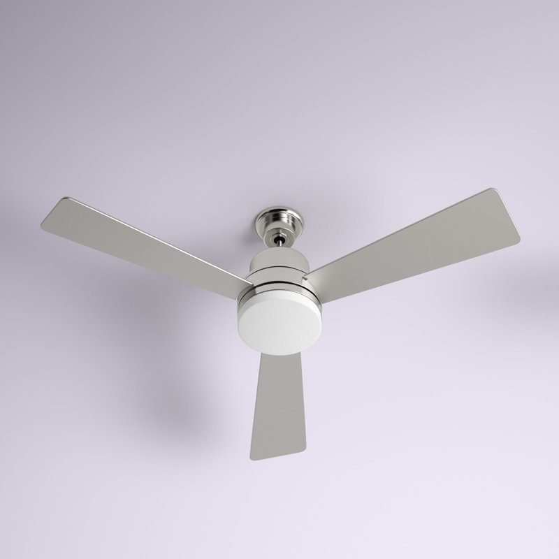 Trevina 52'' Ceiling Fan with LED Lights, Silver, Brushed Nickel