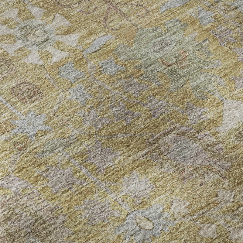 Tapis lavable à la machine de qualité supérieure Mayfield AMF2231, Blé, 8 pi x 10 pi