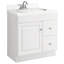 Meuble-lavabo de 30 po Wyndham, entièrement assemblé, blanc
