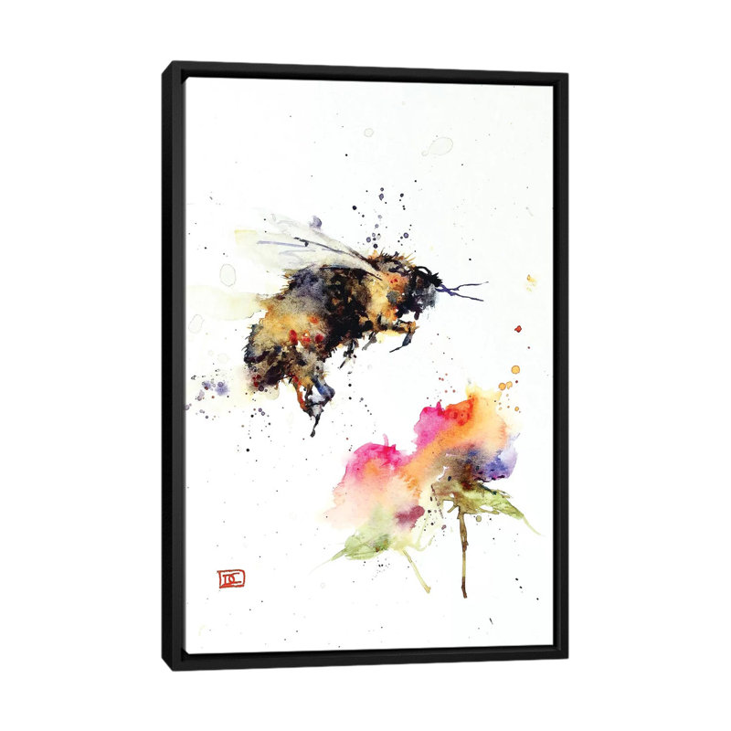 « cattail conversation » par dean crouser,, reproduction d’impression sur toile tendue, H 26 po x l 18 po x P 1,5 po