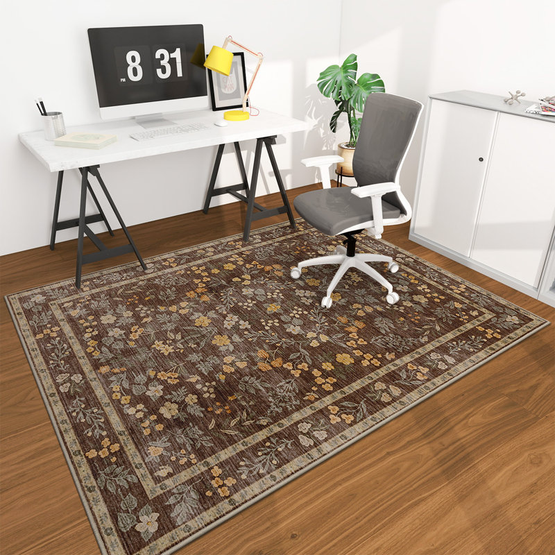 Protecteur de plancher de tapis de chaise et rehausseur de style pour les espaces de bureau à domicile ou de salle à manger