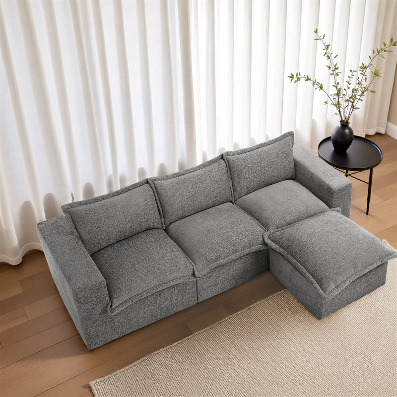 4 Seater Seating Component, Grey
