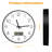 Amiryan Plastic Wall Clock with Perpetual Calendar 12 Inch - Black-120089860