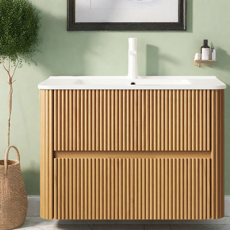 Meuble-lavabo moderne et élégant avec armoire et lavabo durables
