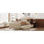 Lit plateforme simple tapissier en velours avec lit gigogne-855628132
