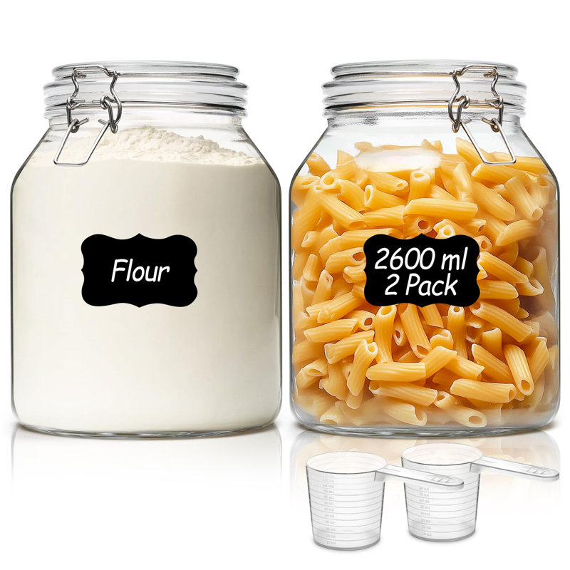 Glass Jar - Set of 2