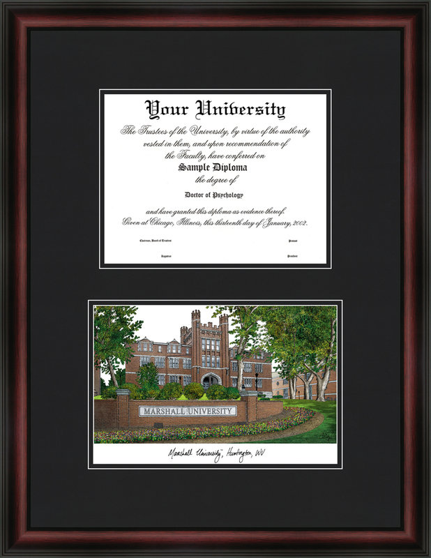 NCAA Marshall Thundering Herd Diplomate Diploma Frame