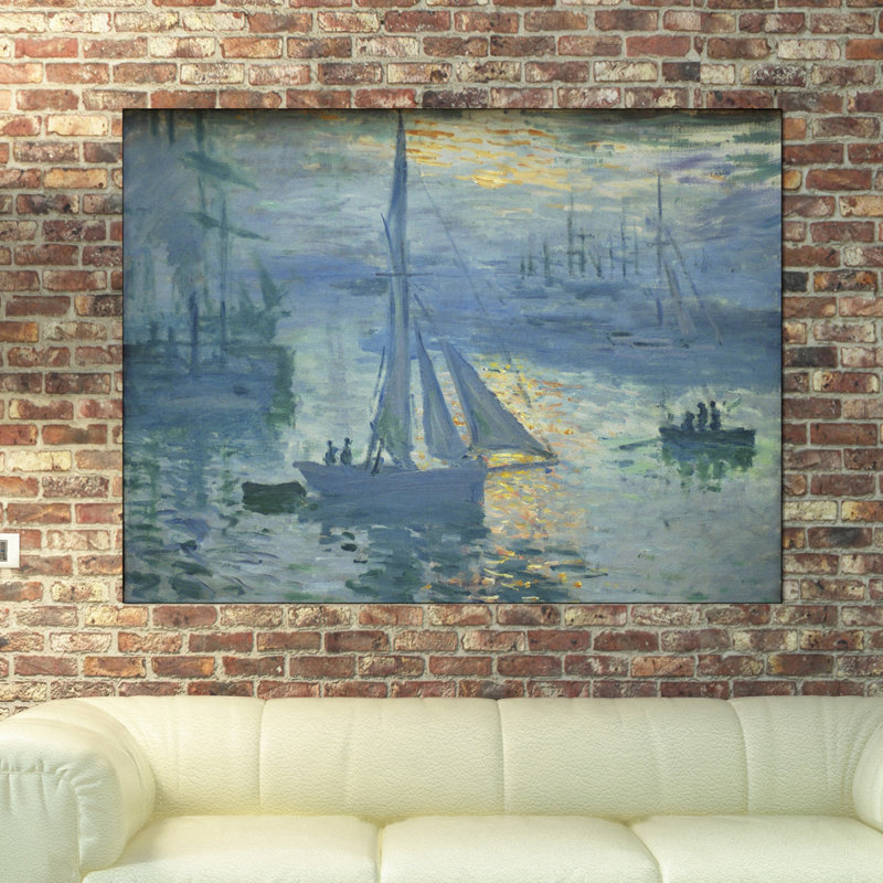 Claude Monet - Wrapped Canvas Painting, 90cm H x 120cm W x 1.8cm D