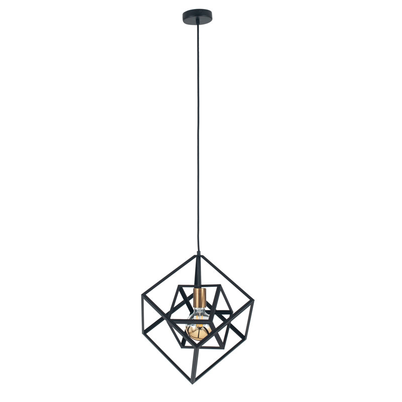 Ketron 1 - Light Black Geometric Pendant
