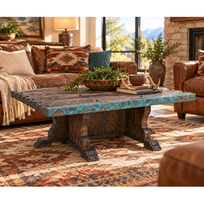 Copper Canyon Blue Coffee Table