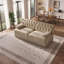 Canapé Chesterfield modulaire, capitonné, jupe à franges, facile à assembler pour le salon, la chambre à coucher-1765689674