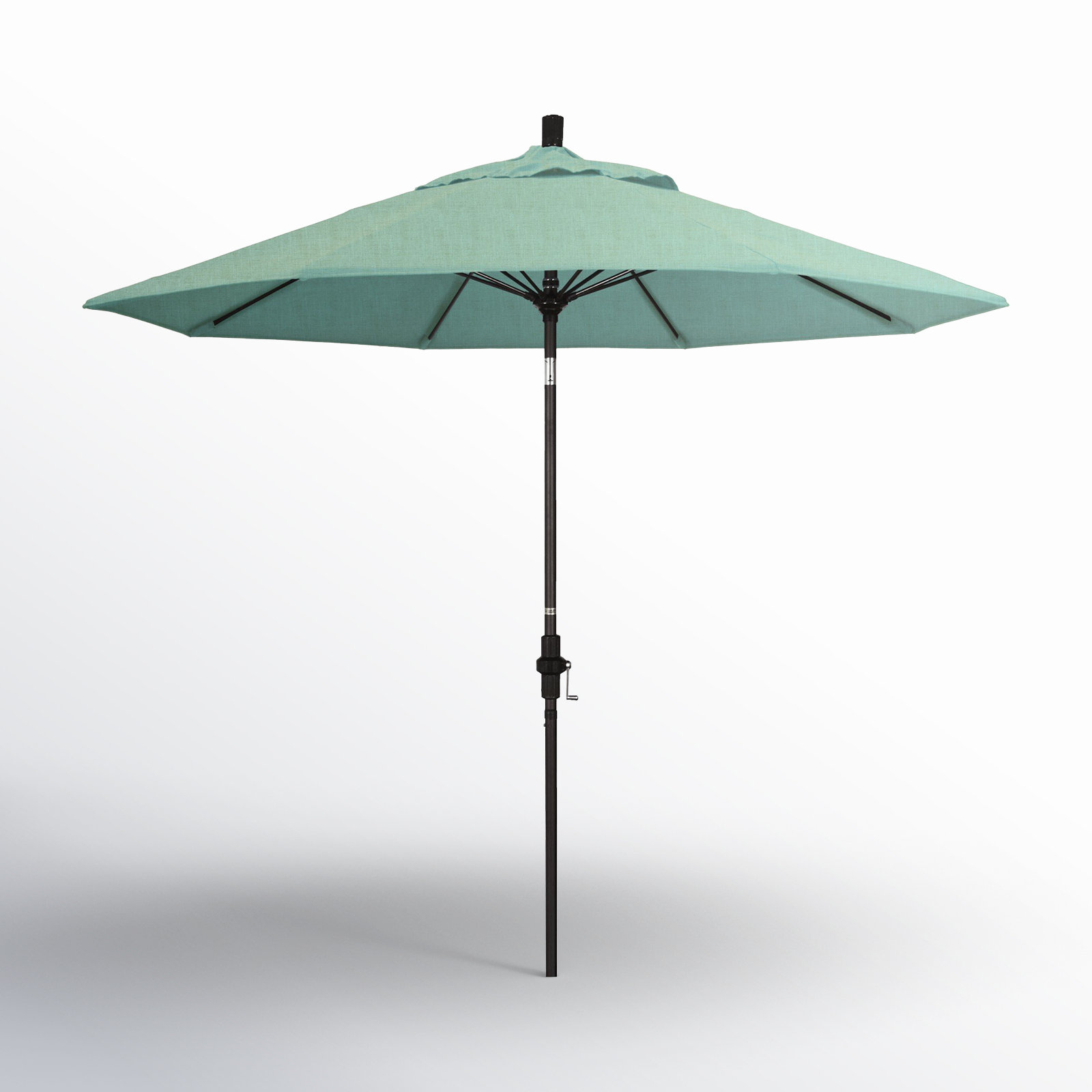 Roverta 9' Market Sunbrella® Umbrella, Spectrum Mist Sunbrella® Plainweave, Brown