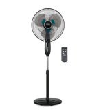 BLACK+DECKER BFSD116B 16" Oscillating Dual-Blade Stand Fan with Remote, Adjustable Height, Black