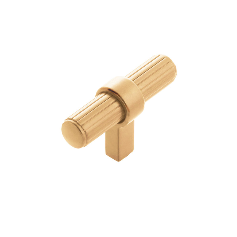 Sinclaire Bar Knob, Brushed Golden Brass
