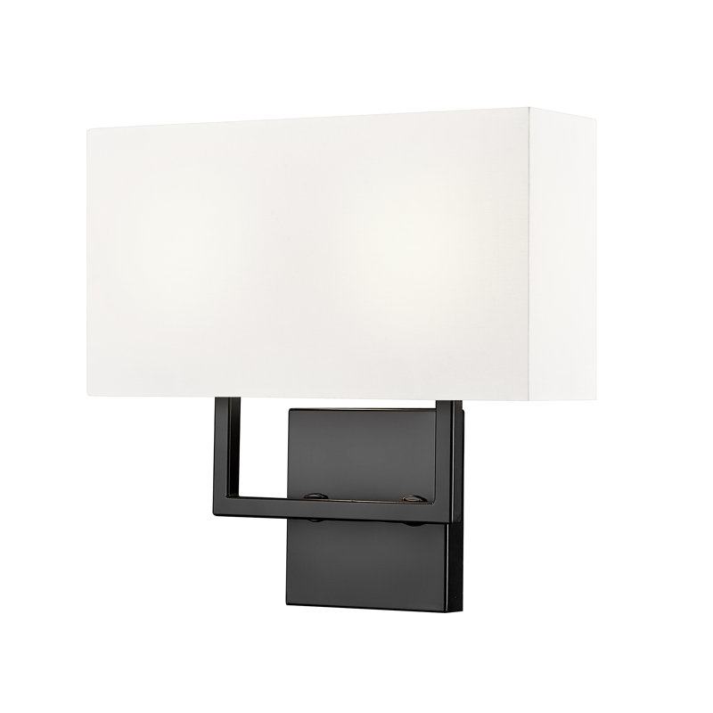 Tato 2 Light Wall Sconce, Matte Black